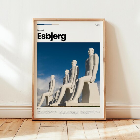Esbjerg Poster Print Photo Wall Art Denmark Travel Gift