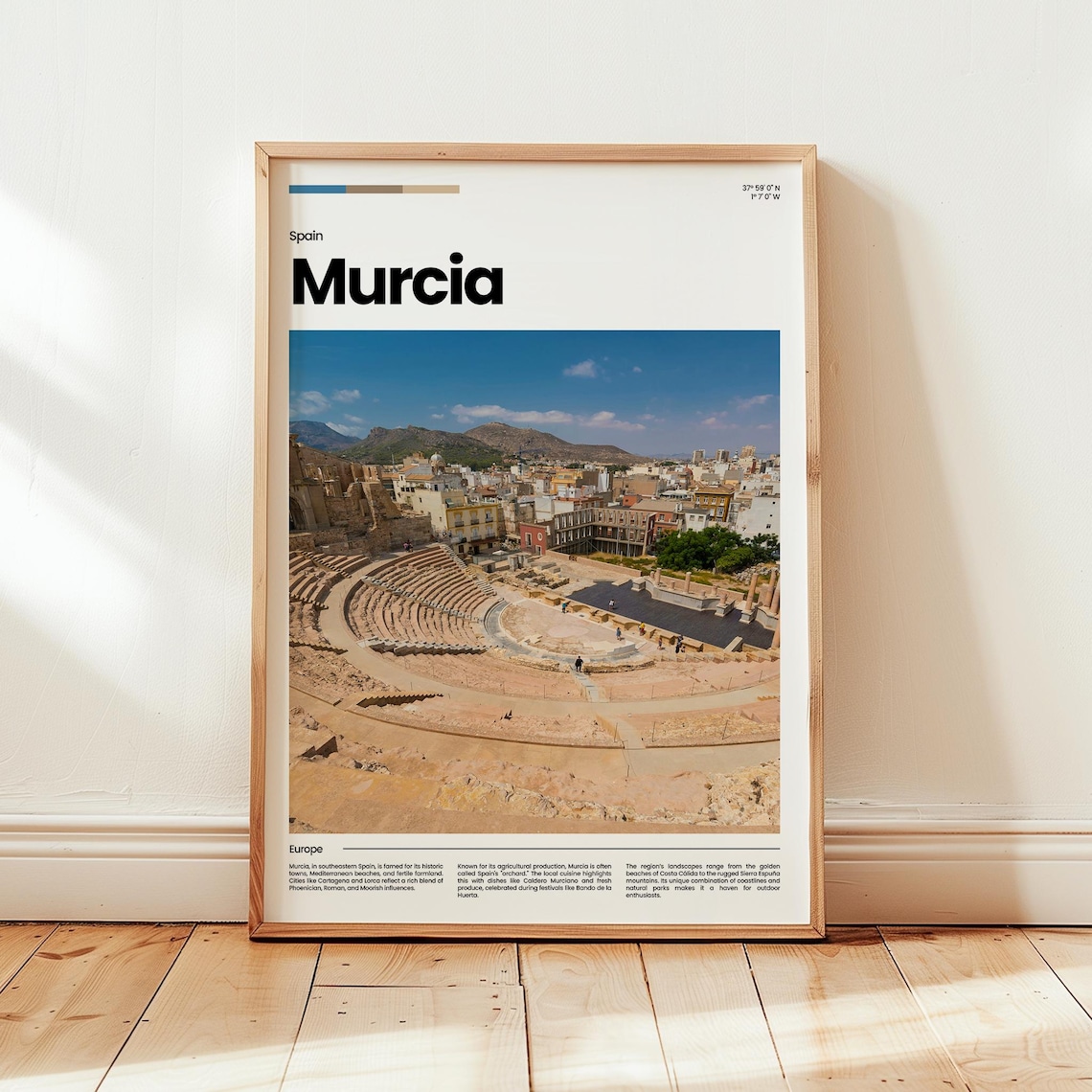 Murcia Spain Roman Theater Cityscape Photo Travel Europe Wall Art