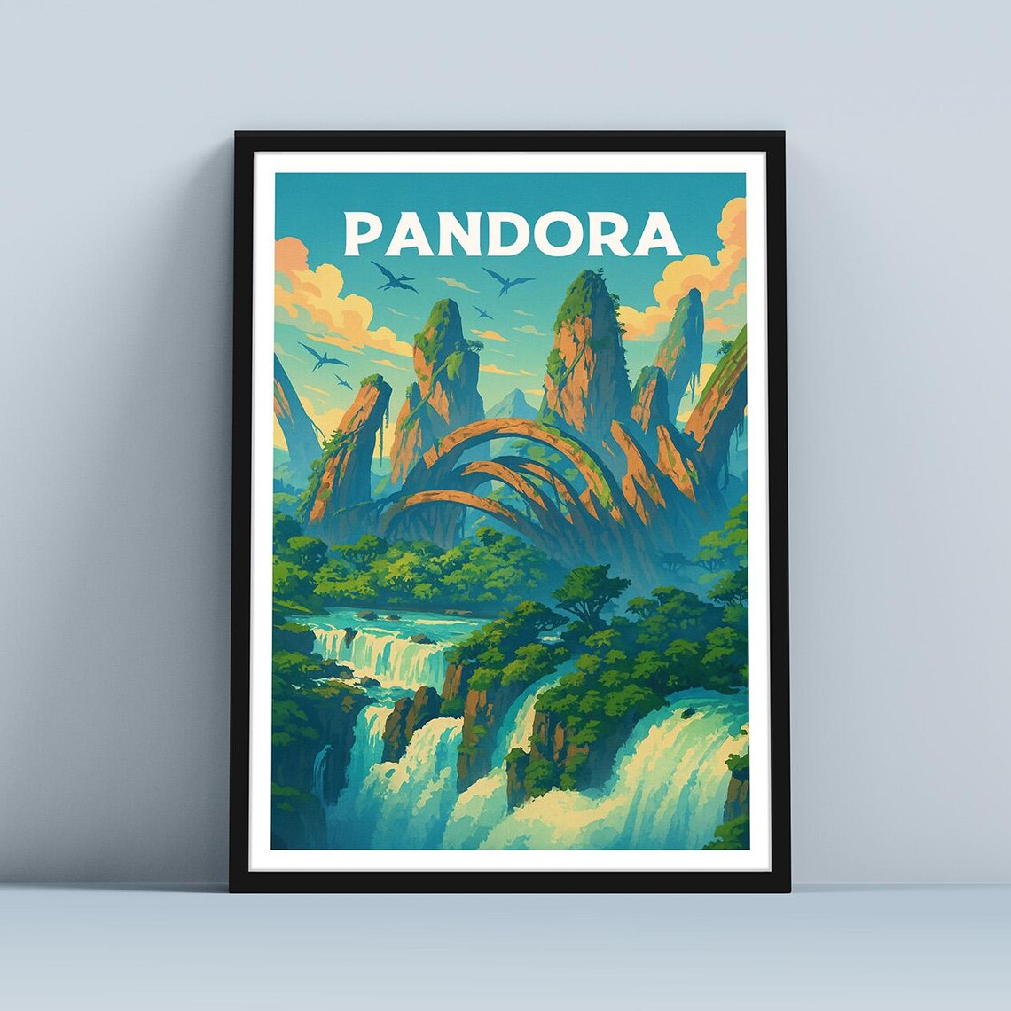 Pandora Travel Poster, Fantasy Sci-Fi Movie Decor