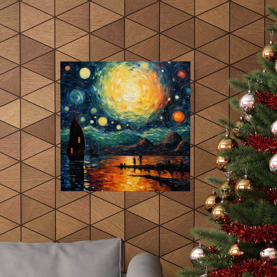 Family Night On The Island, Post-Impressionism Poster - Image 4