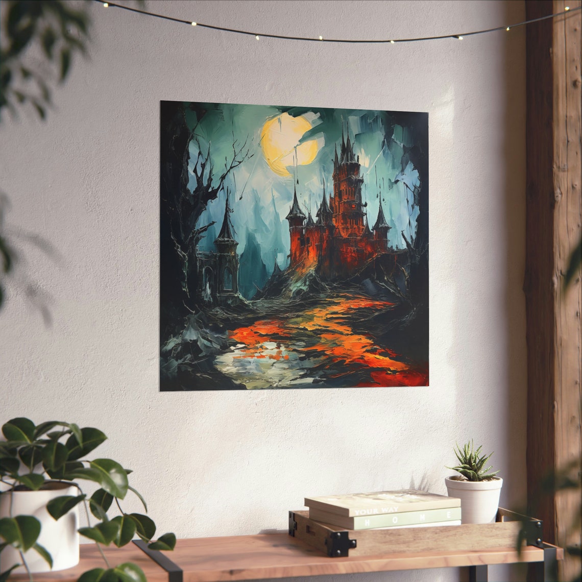 Post Impressionism Gothic Castle, Van Gohn Style
