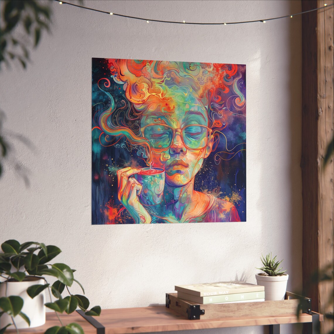 Intoxicating Coffee Abstract Woman, Modern Art Print