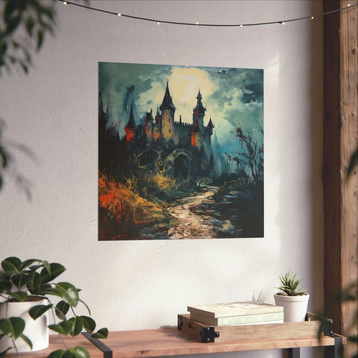 Abandoned Castle, Post-Impressionism Art Print