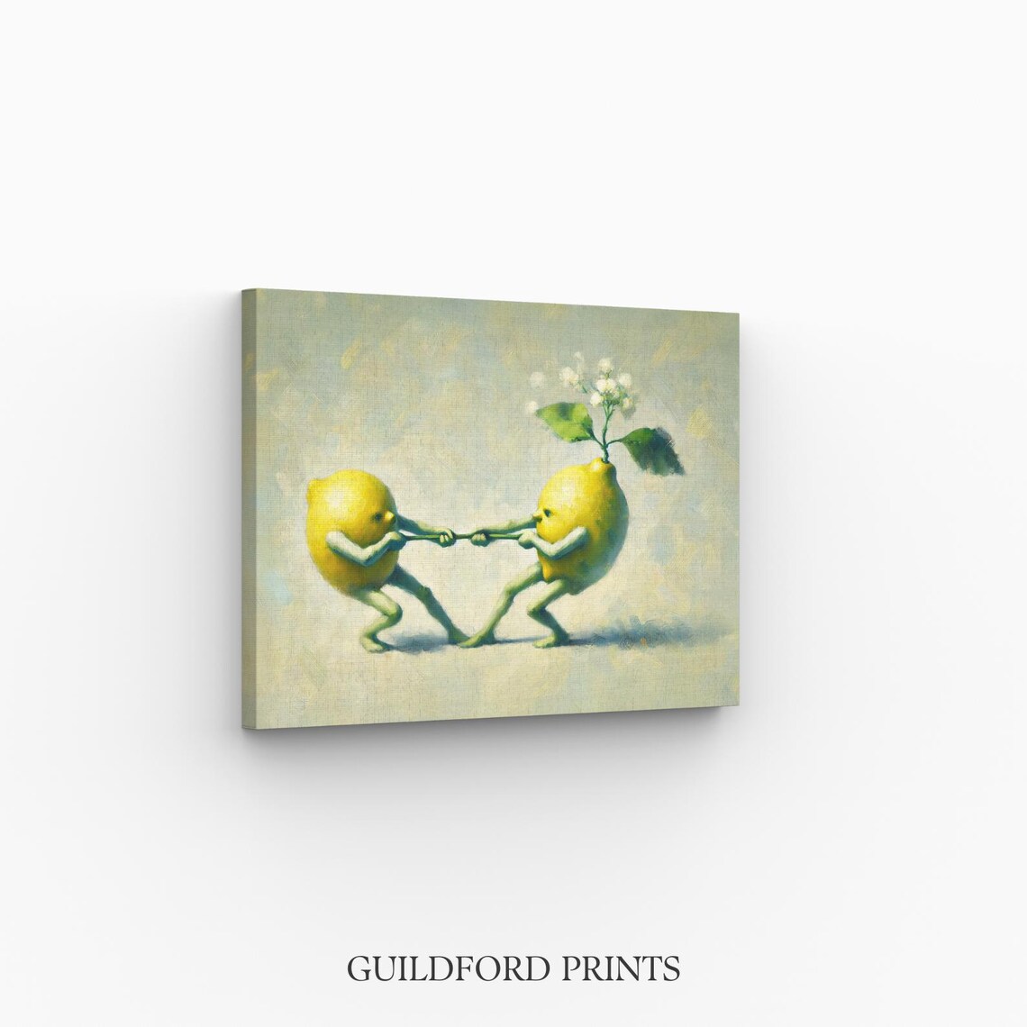 Funny Lemon Vintage Kitchen Decor, Whimsical Art Print - Image 2