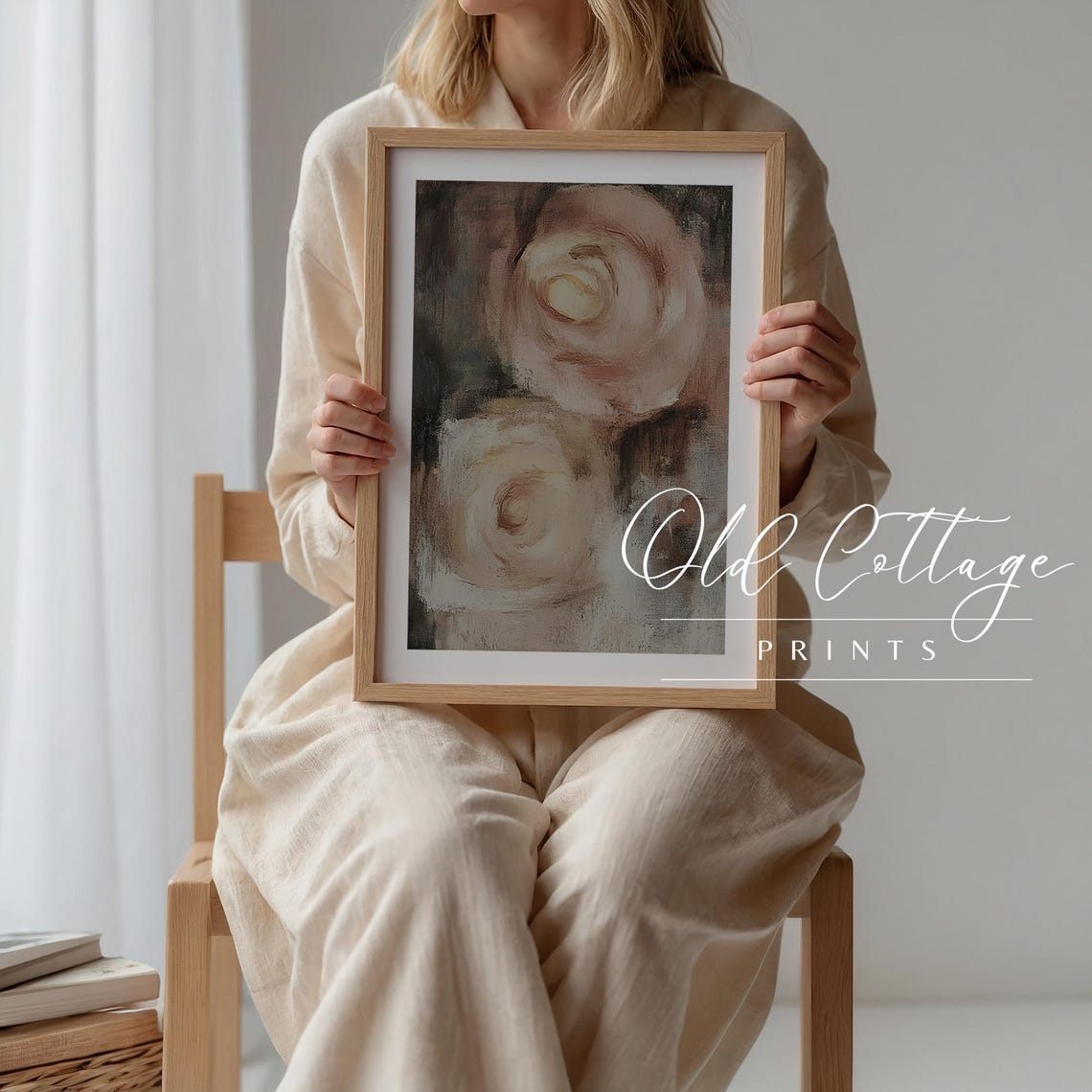 Dreamy Abstract Blush Roses In Soft Muted Pink Floral Tones Poster - Image 3