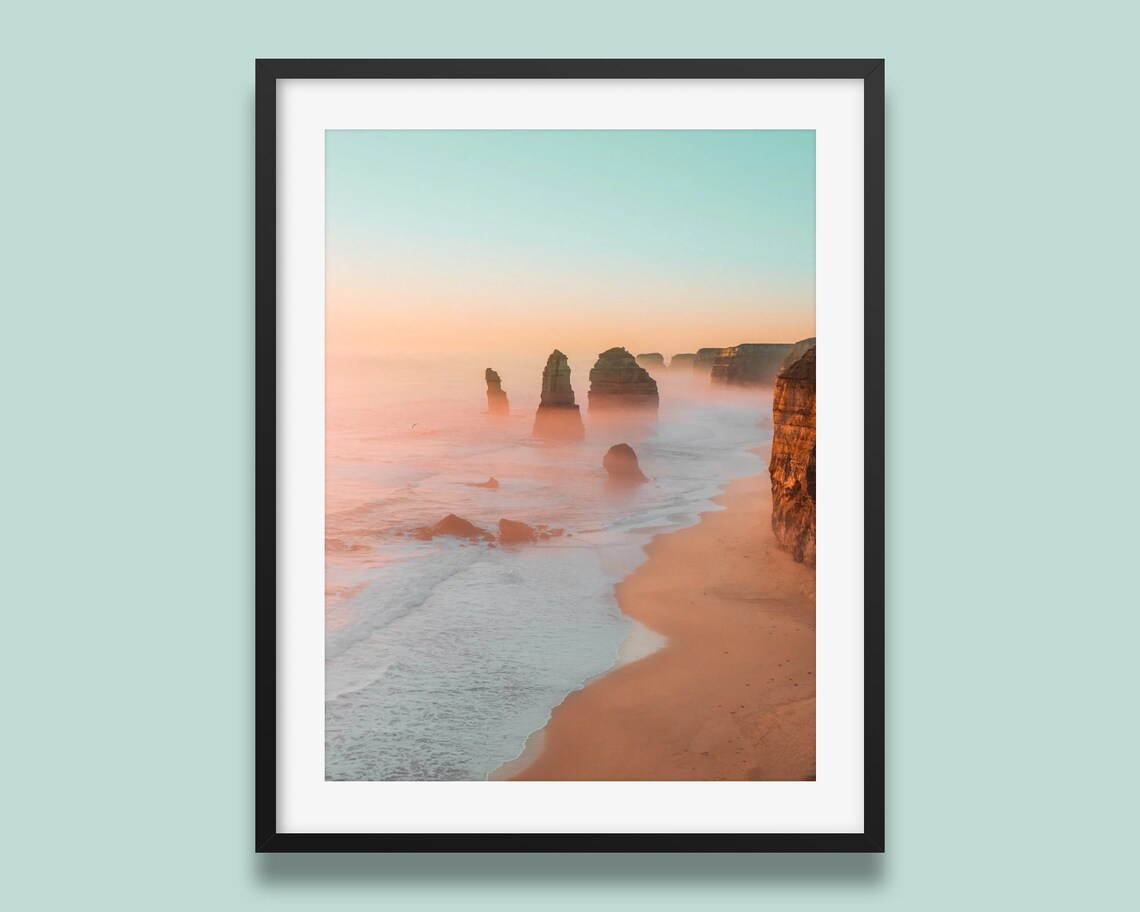12 Apostles Australia Landscape Travel Poster