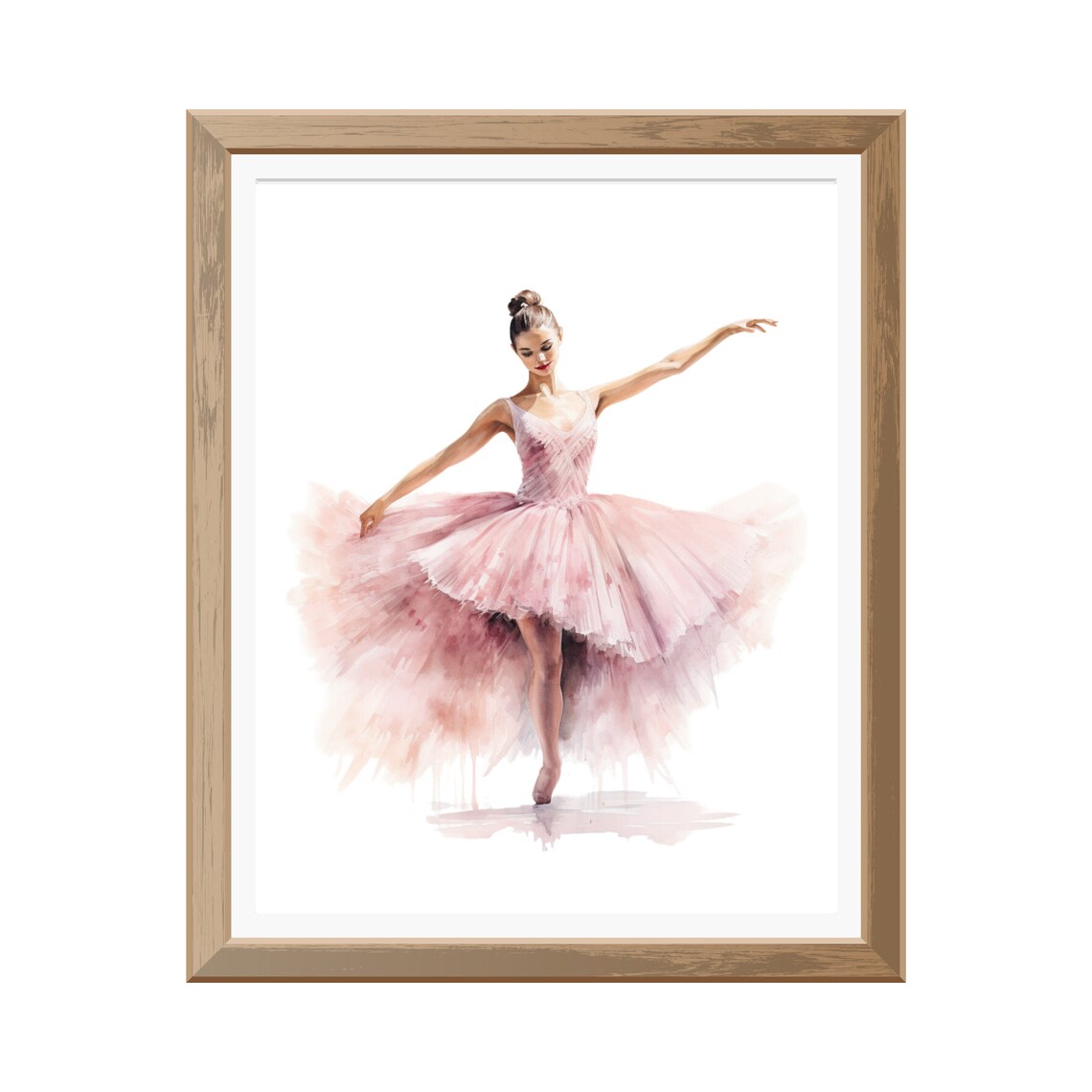 Ballerina Girl Watercolor Painting, Dance Art Print - Image 4