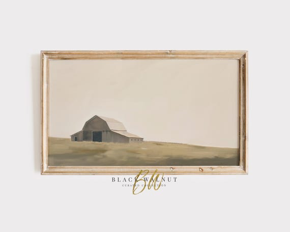 Frame Tv Art Rustic Barn Modern Farmhouse Frame Tv Art Fall Abstract Landscape Neutral Minimal Country Field Tv Screensaver