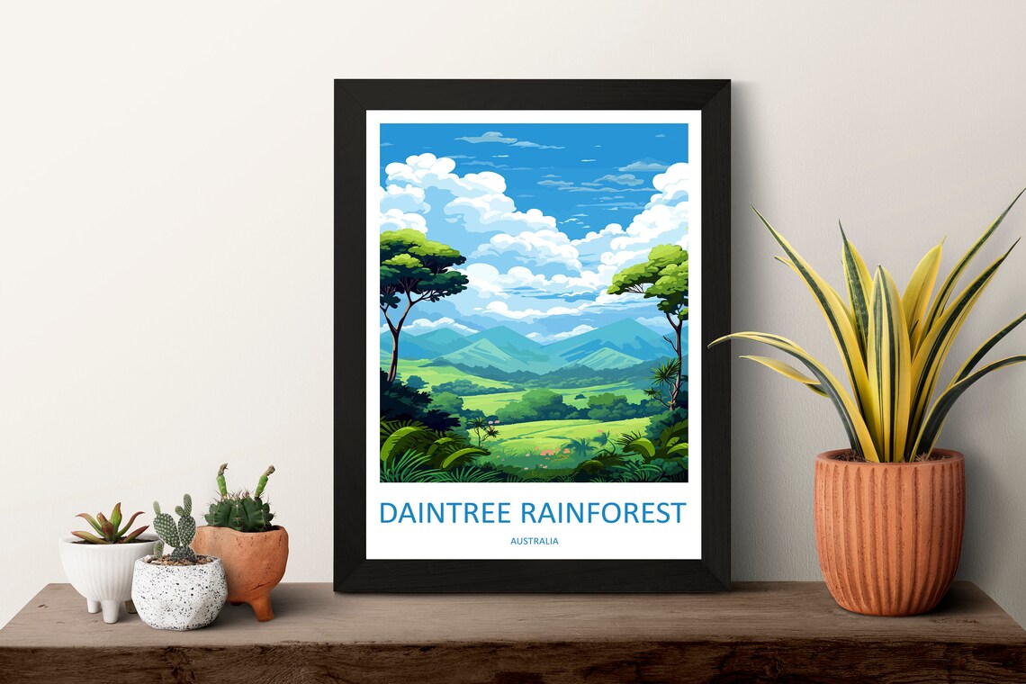 Daintree Rainforest Travel Poster, Australia Wall Art - Image 3