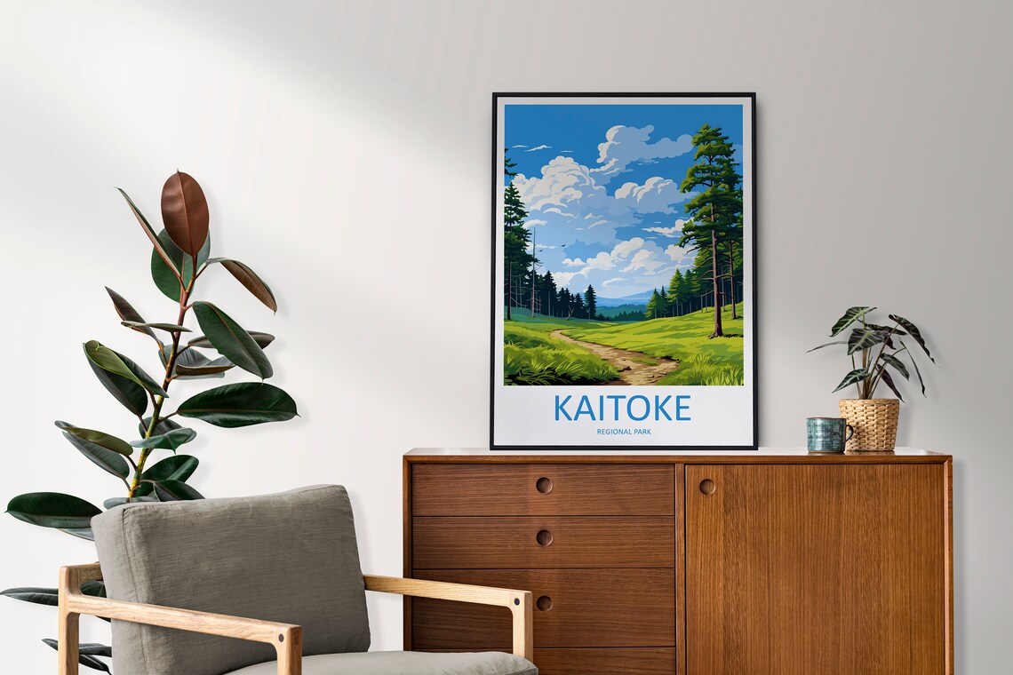 Kaitoke Regional Park Travel Print Wall Art Kaitoke Regional Park Wall Hanging Home Dcor Kaitoke Regional Park Gift Art Lovers New Zealand - Image 2