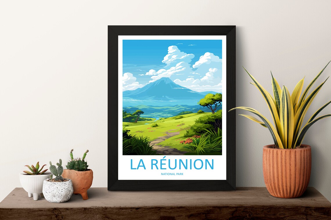 La Reunion National Park Travel Poster, France - Image 3
