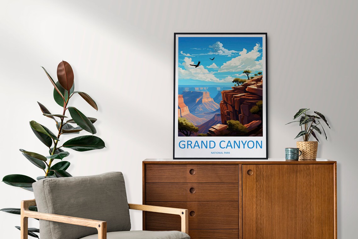 Grand Canyon National Park Travel Poster, Arizona Gift - Image 2