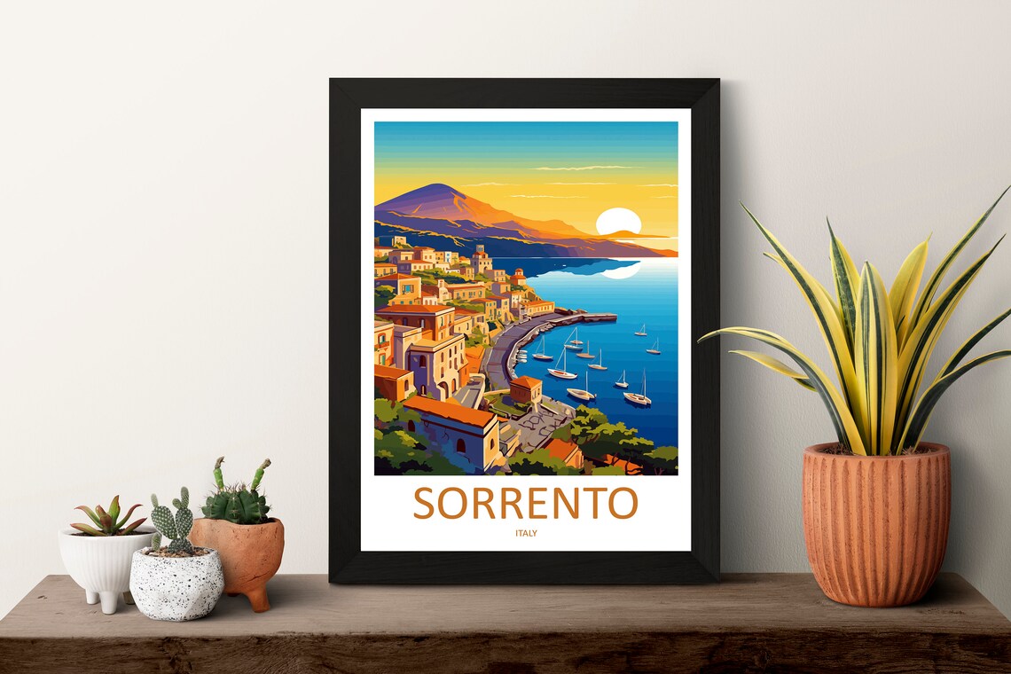 Sorrento Travel Poster, Italy Wall Decor - Image 3