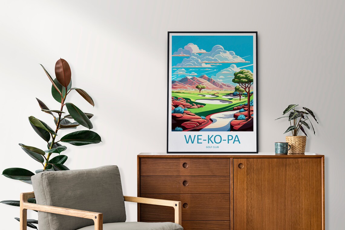 We Ko Pa Golf Club Travel Poster, Arizona Art - Image 2