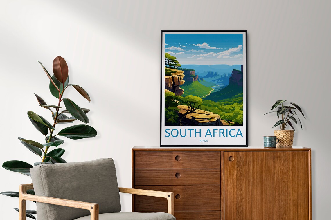 South Africa Travel Poster, World & Cultural Art - Image 2