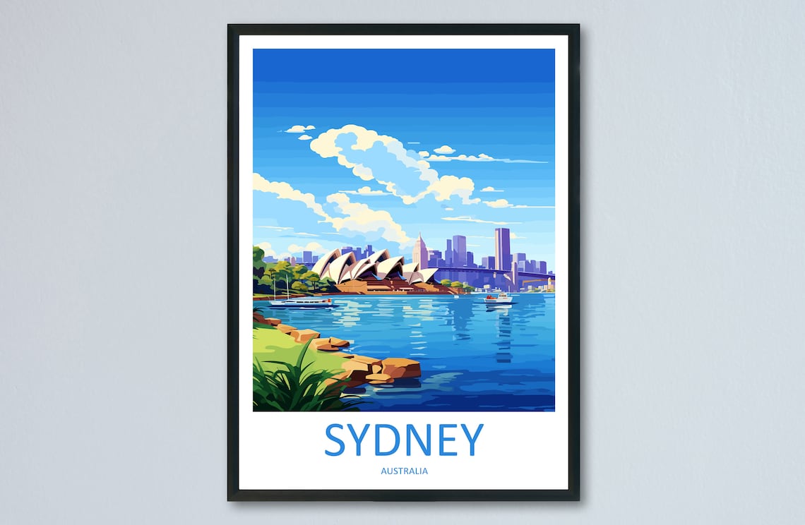 Sydney Opera House Travel Poster, Australia