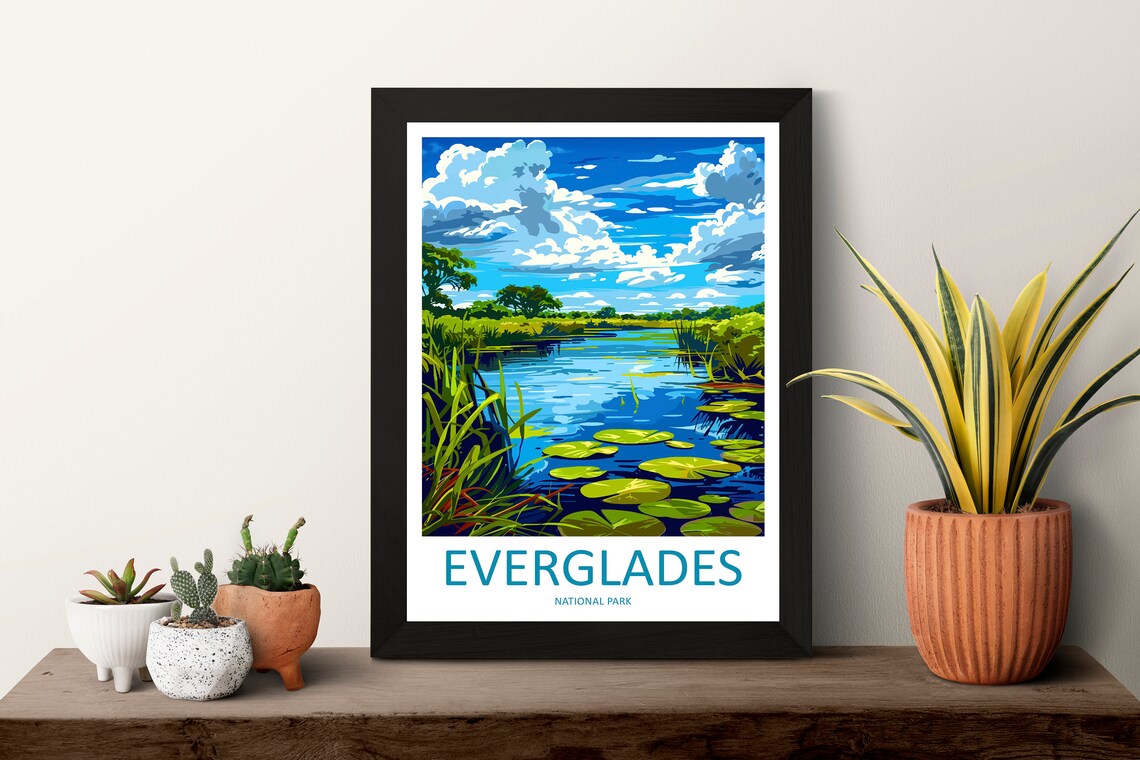 Everglades National Park Travel Poster, Wall Art Print - Image 3