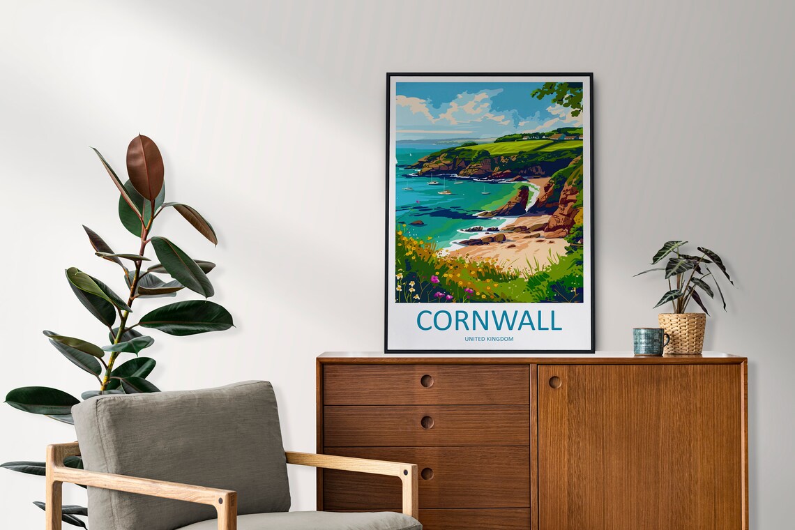 Cornwall Travel Print, Home Decoration Wall Print - Image 2
