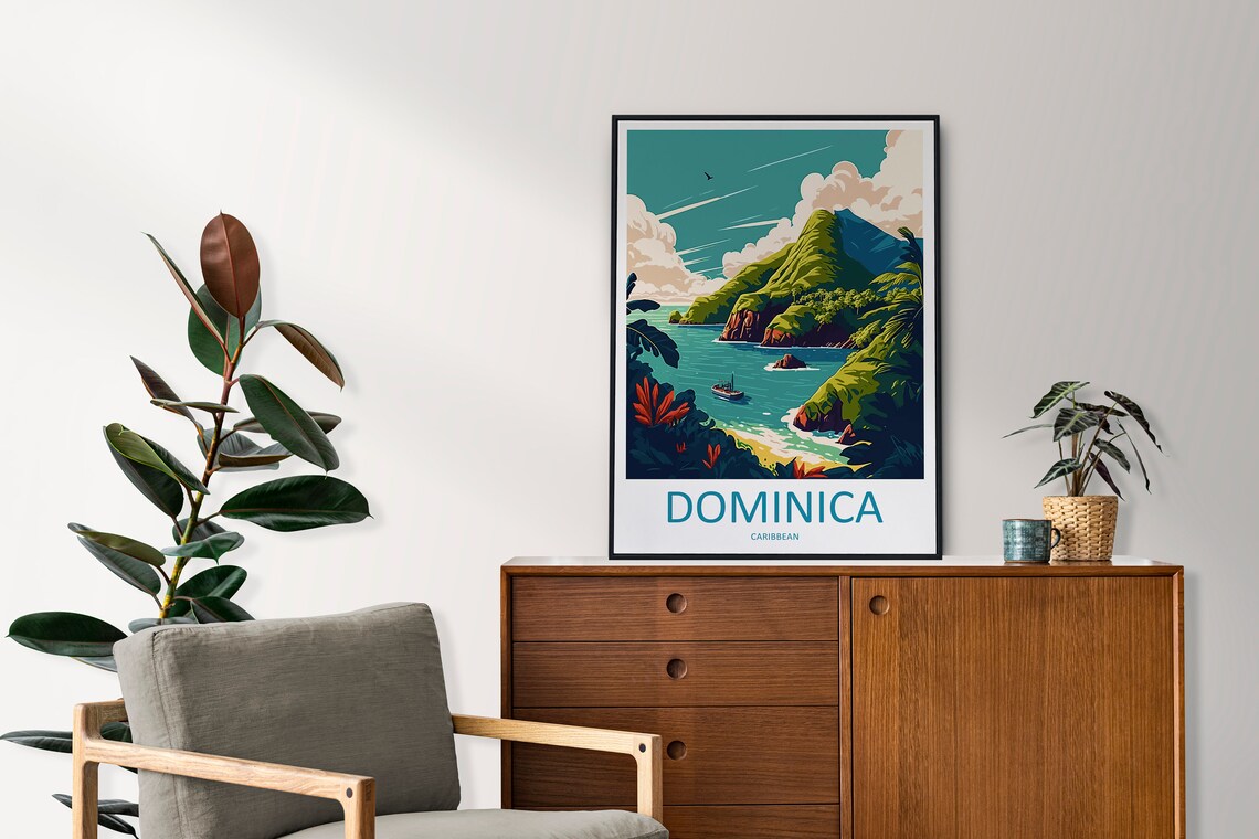 Dominica Travel Poster, Caribbean Wall Art - Image 2