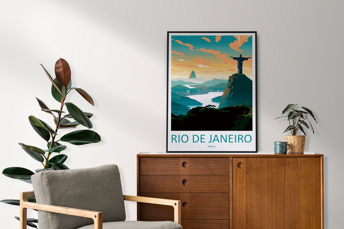 Rio De Janeiro Wall Hanging Art Print - Image 2