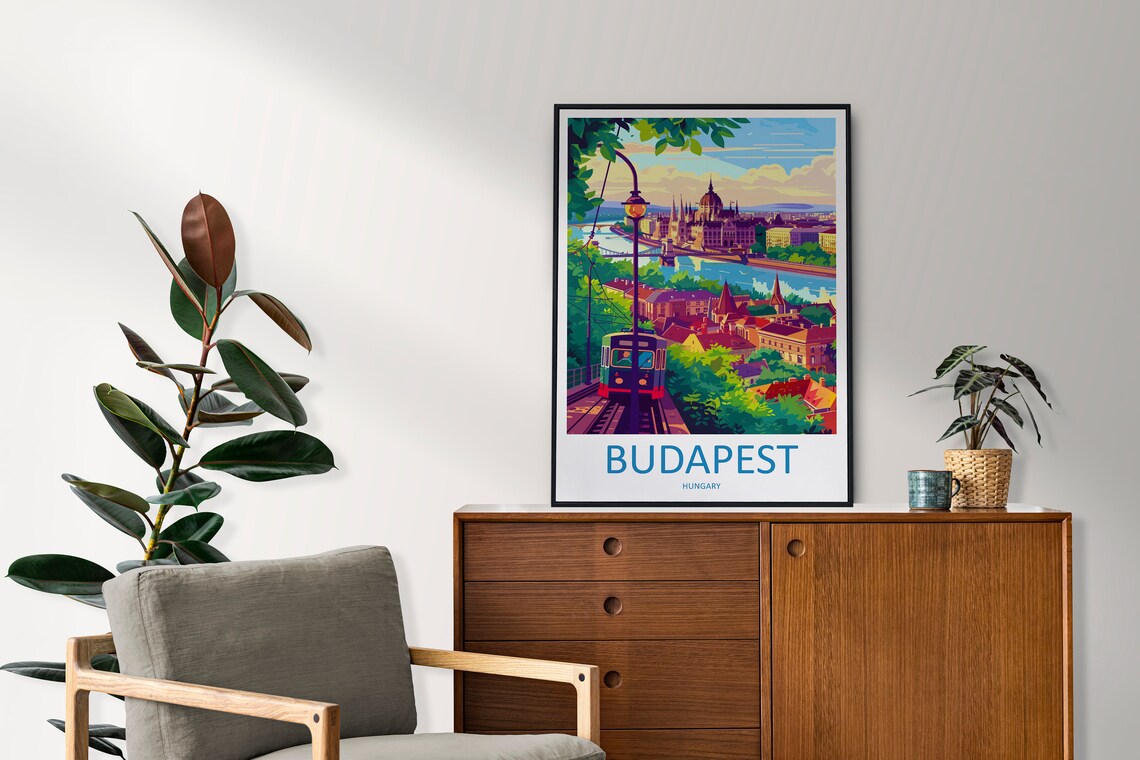 Budapest Travel Print Home Dcor Art Print - Image 2