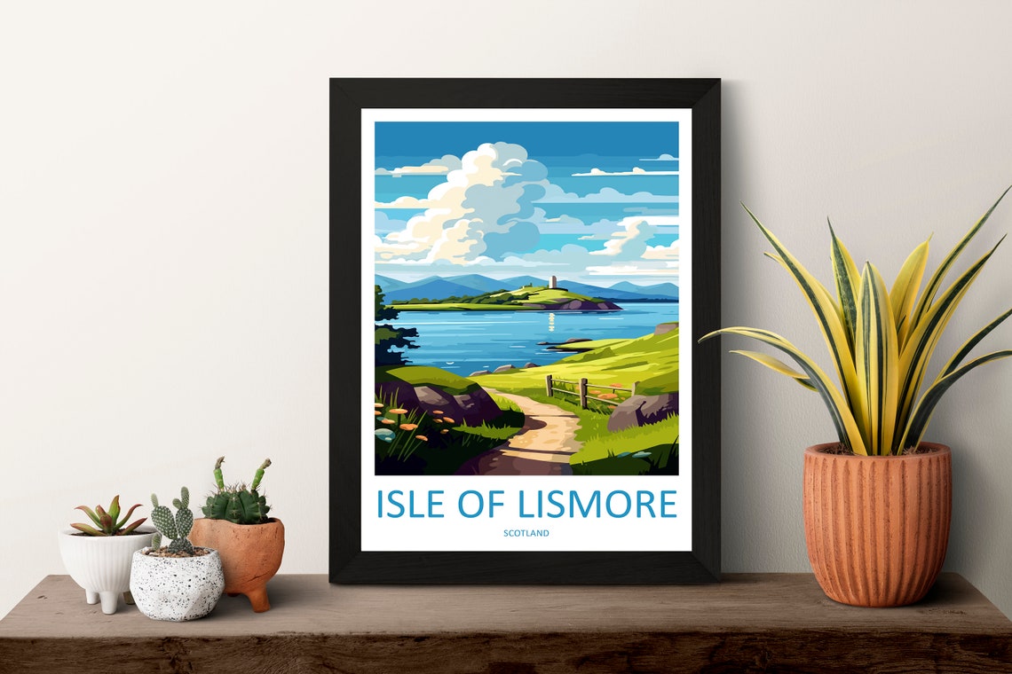 Isle Of Lismore Travel Print Wall Art Isle Of Lismore Wall Hanging Home Dcor Isle Of Lismore Gift Art Lovers Scotland Art Lover Travel Gift - Image 3
