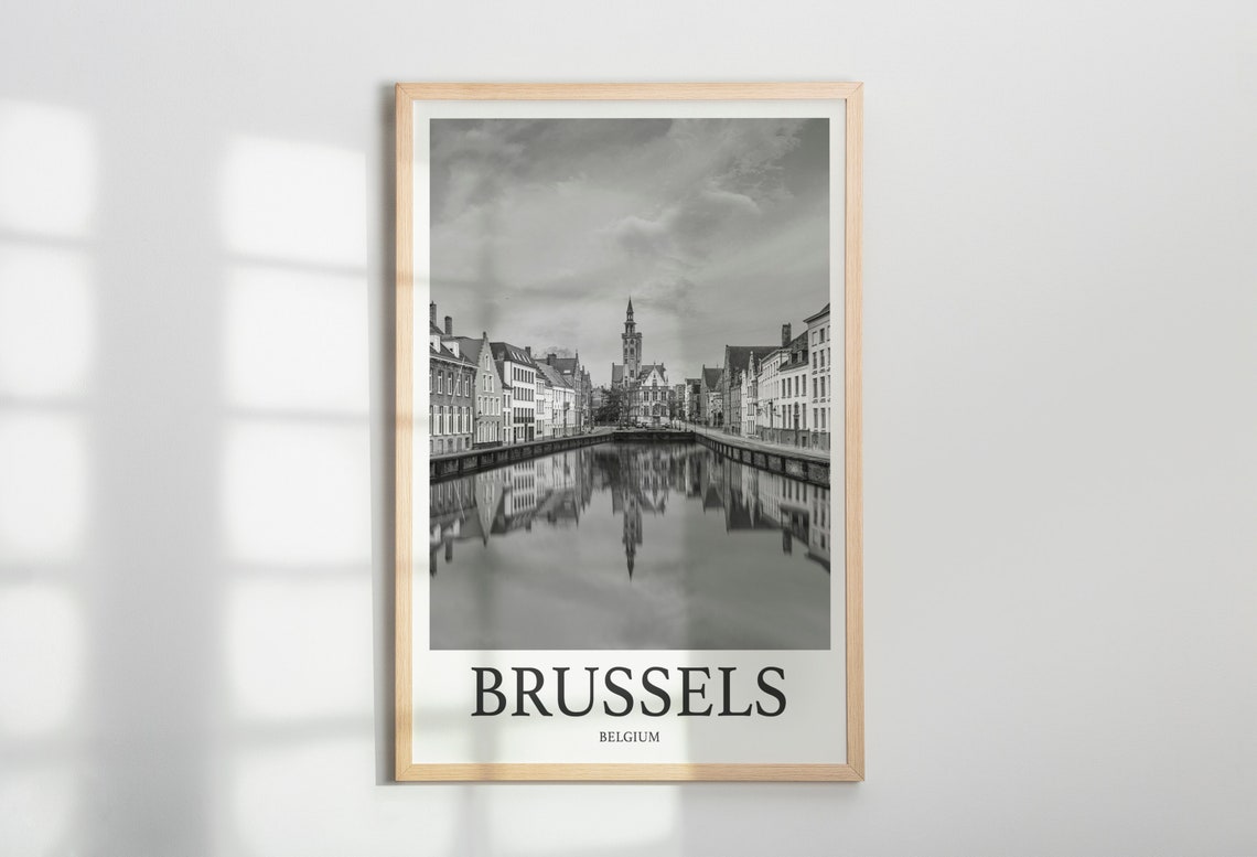 Brussels Photo Print Of Brussels Travel Photo Belgium Art Decor Photo Travel Art Gift For Travel Artwork Wall Art Framed Photo Travel Print