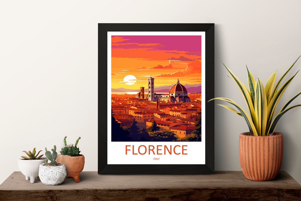 Florence Italy Home Decoration Travel Poster - Image 3
