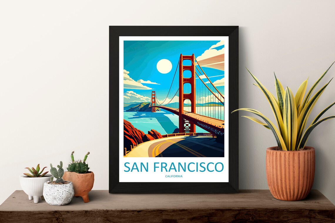 San Francisco Wall Hanging Home Decor Art Print - Image 3