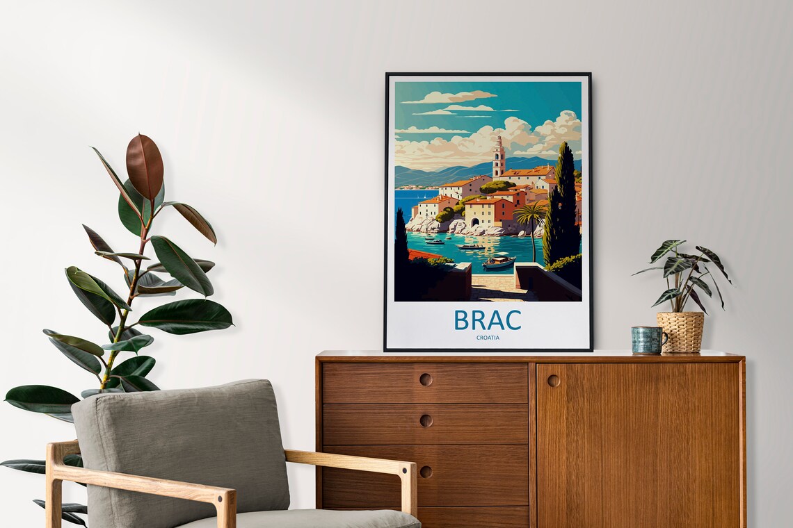 Brac Travel Poster, Croatia Wall Art Print - Image 2