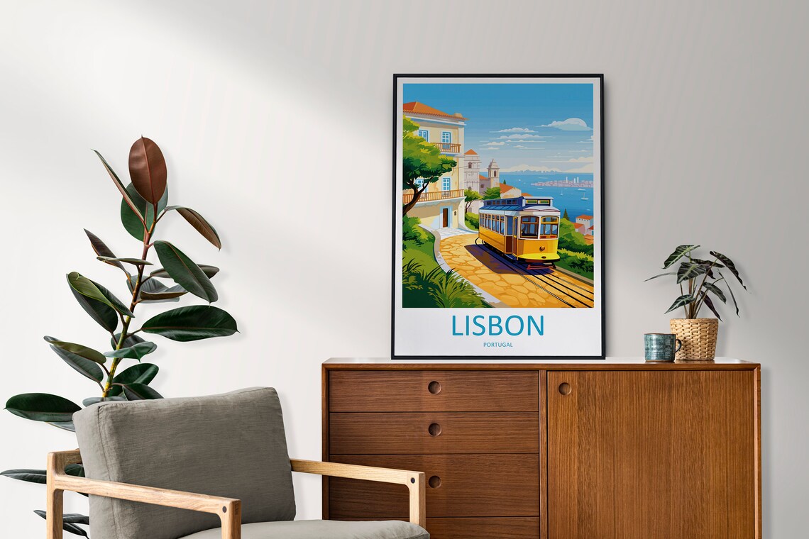 Lisbon Travel Poster, Portugal Home Decor - Image 2
