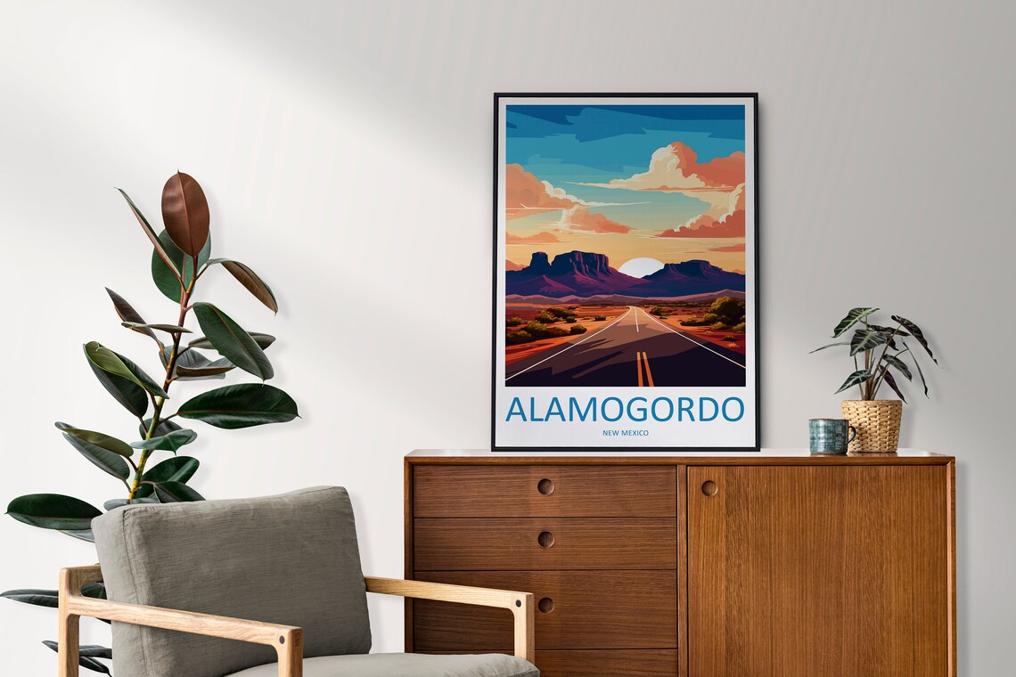 Alamogordo New Mexico Travel Poster, Art Print - Image 2