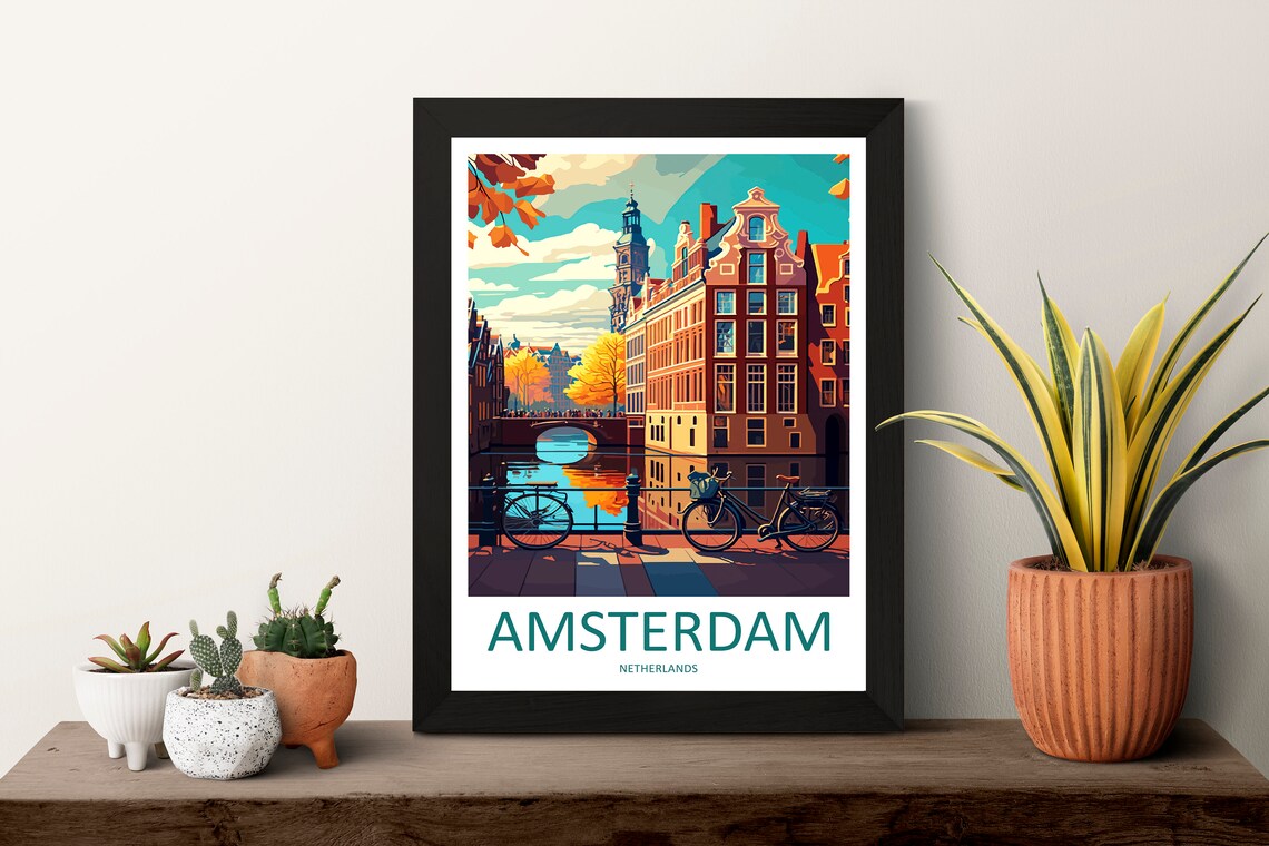 Amsterdam Wall Hanging Home Dcor Art Print - Image 3