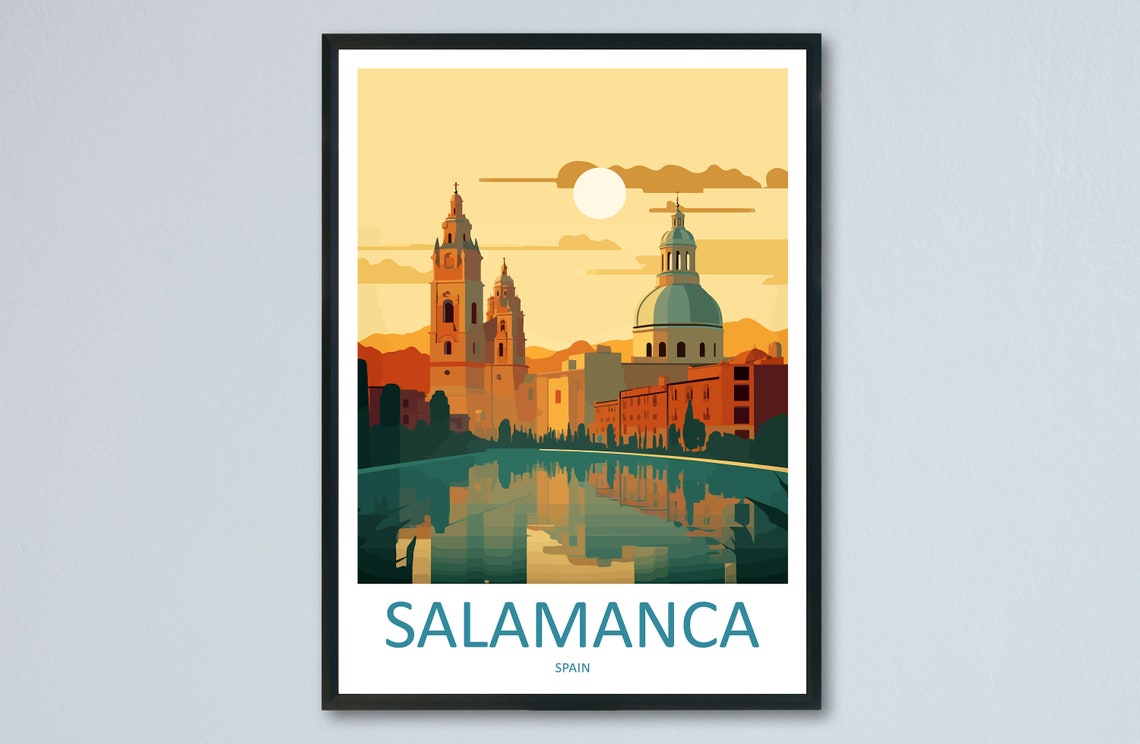 Salamanca Travel Print Wall Art Salamanca Wall Hanging Home Dcor Salamanca Gift Art Lovers Spain Art Lover Gift Salamanca Print Spain Art