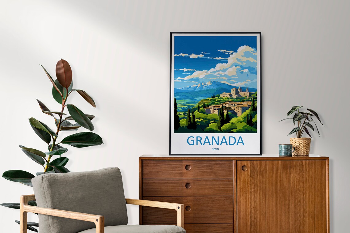 Granada Travel Poster, Spain Wall Art Print - Image 2