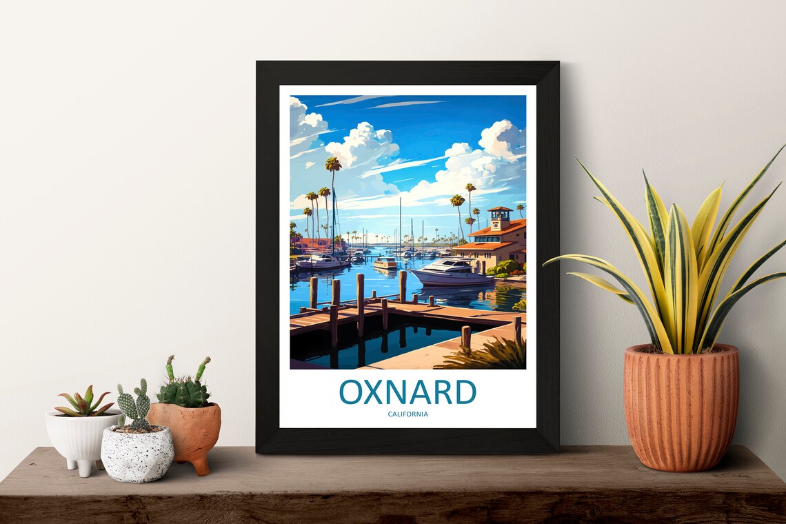 Oxnard Travel Poster, California Place Print - Image 3