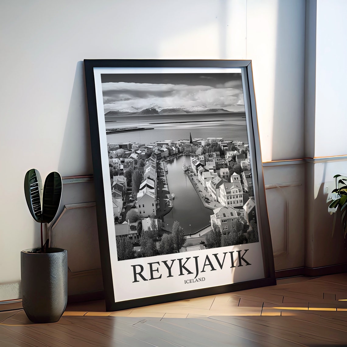 Reykjavik Photo Print Of Reykjavik Iceland Travel Photo Hanging Decor Photo Travel Art Gift For Travel Artwork Wall Art Framed Photo Print - Image 2