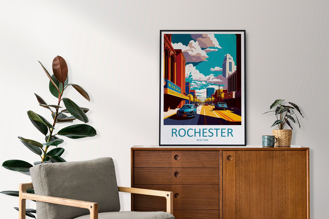 Rochester Travel Poster, New York State Art Print - Image 2