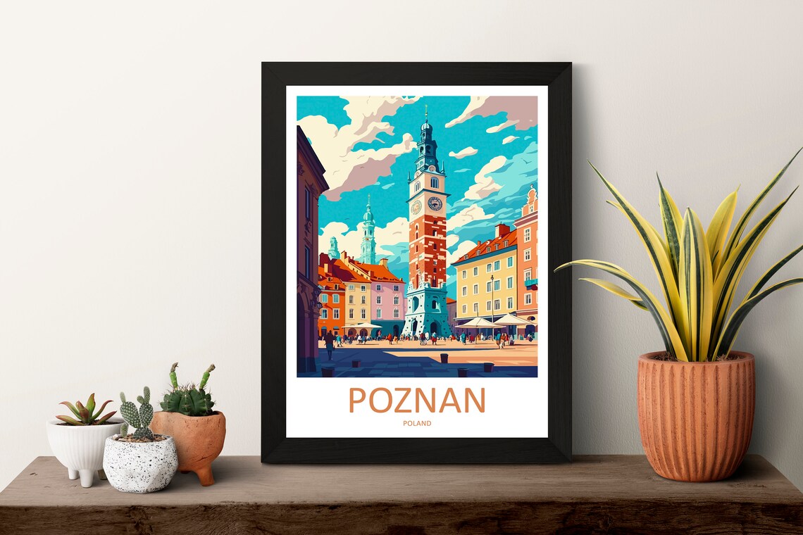 Poznan Travel Poster, European City Wall Art - Image 3