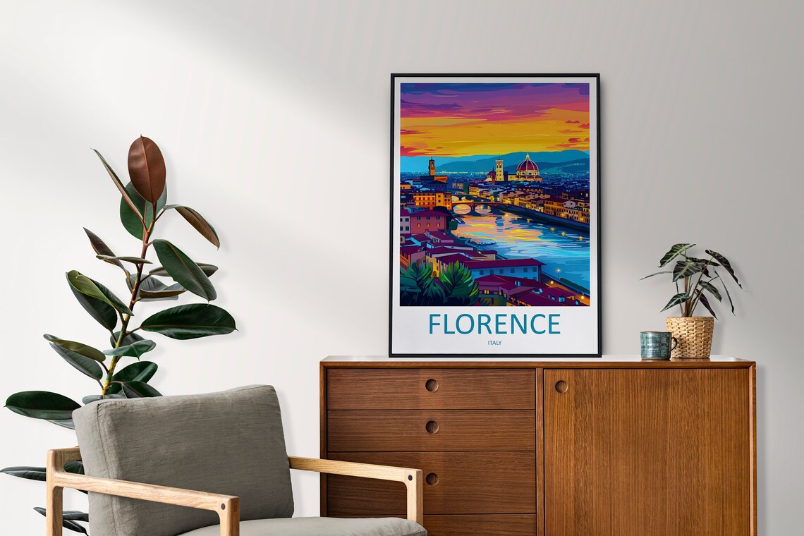Florence Italy Wall Hanging Travel Poster - Image 2