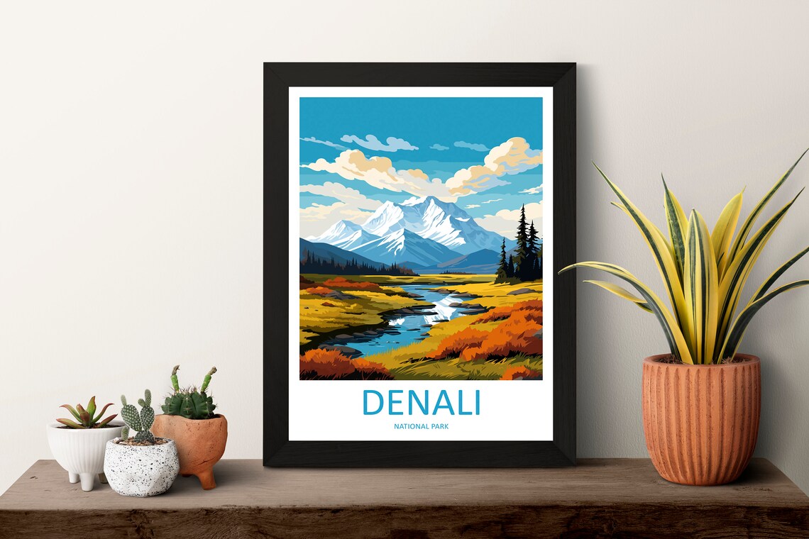 Denali National Park Gift Wall Art Print - Image 3