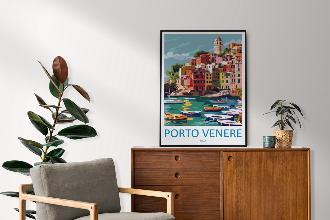 Porto Venere Travel Poster, Italy Wall Art Print - Image 2
