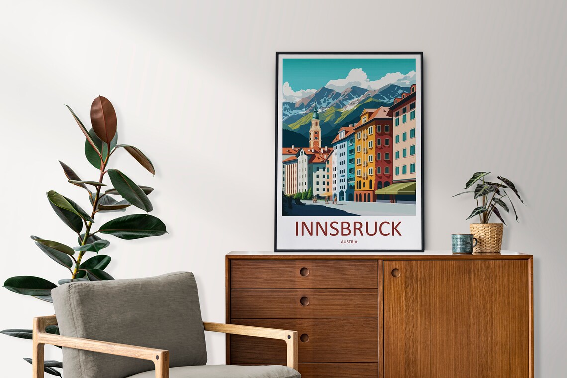 Innsbruck Travel Poster, Austria Home Decor - Image 2