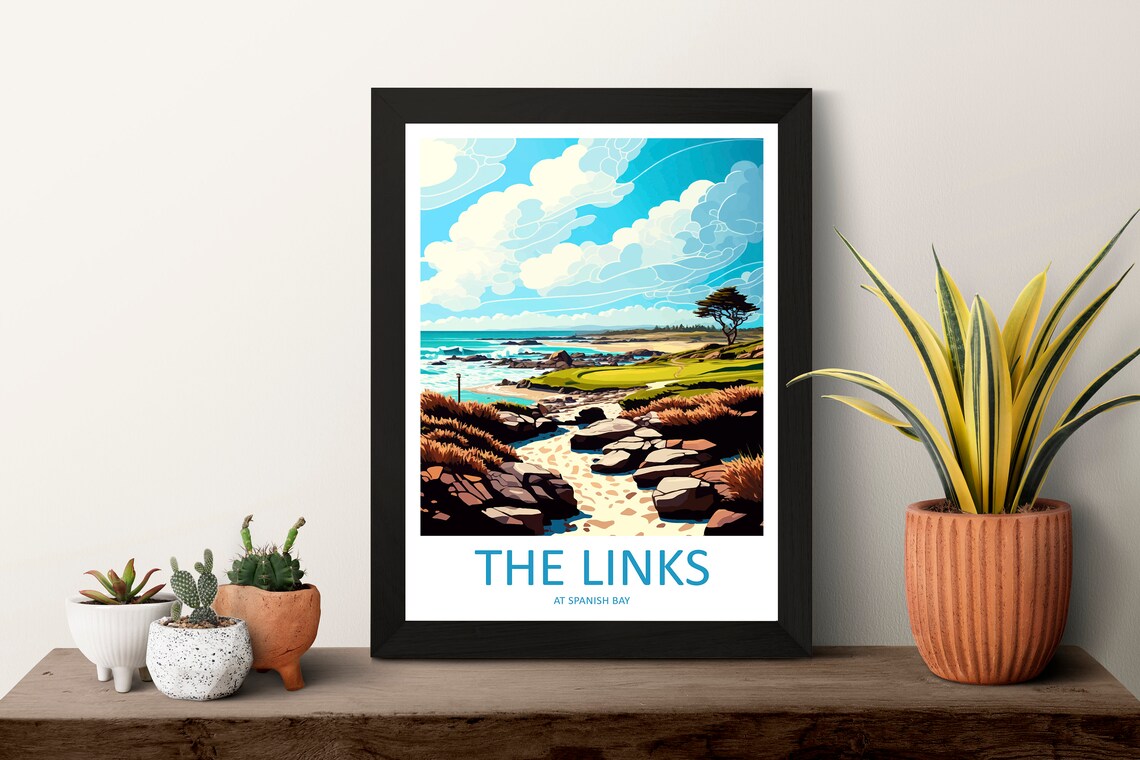 The Link At Spanish Bay Golf Travel Print - Image 3