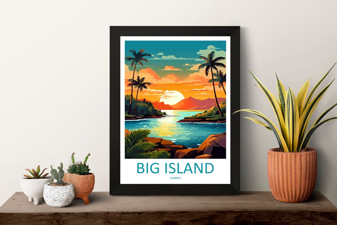 Big Island Travel Poster, Hawaii Wall Decor - Image 3