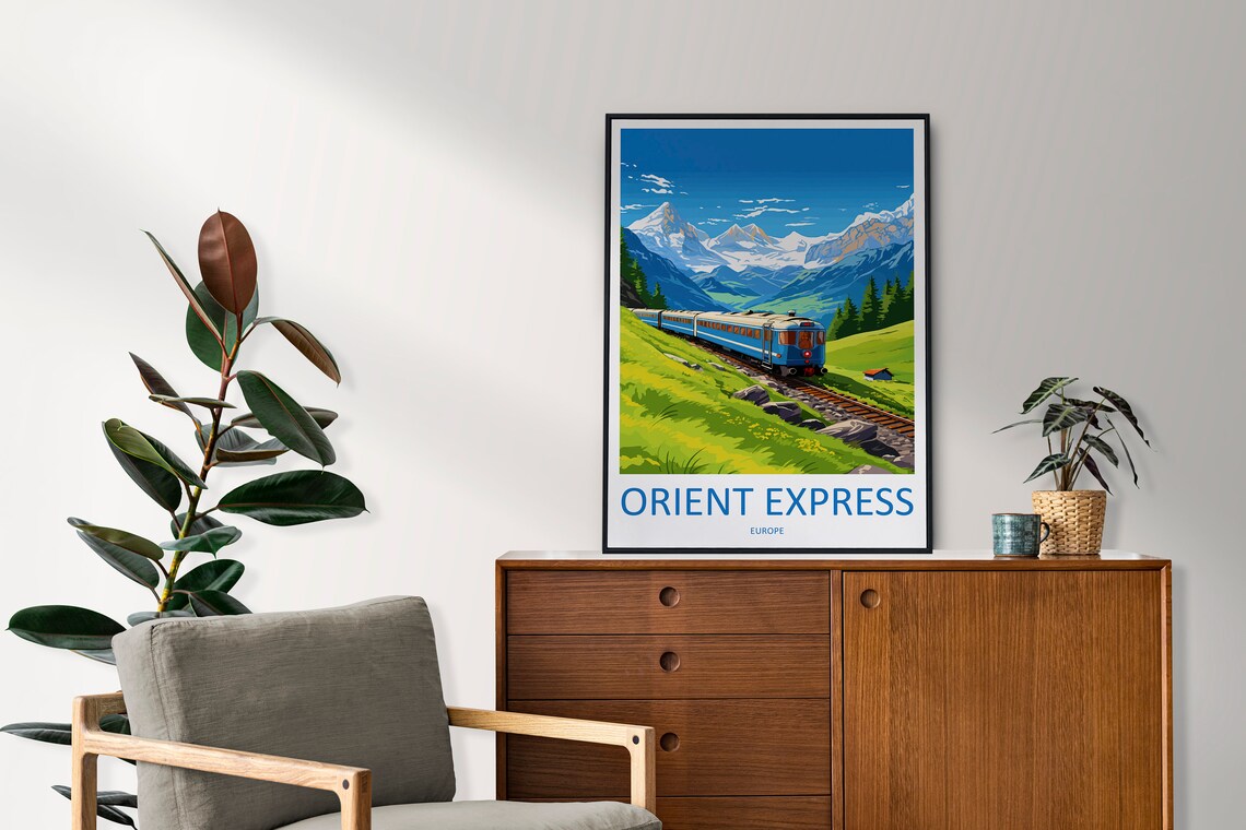 Orient Express Travel Poster, Europe Journey Decor - Image 2