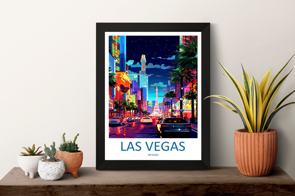 Las Vegas Wall Hanging Travel Poster - Image 3
