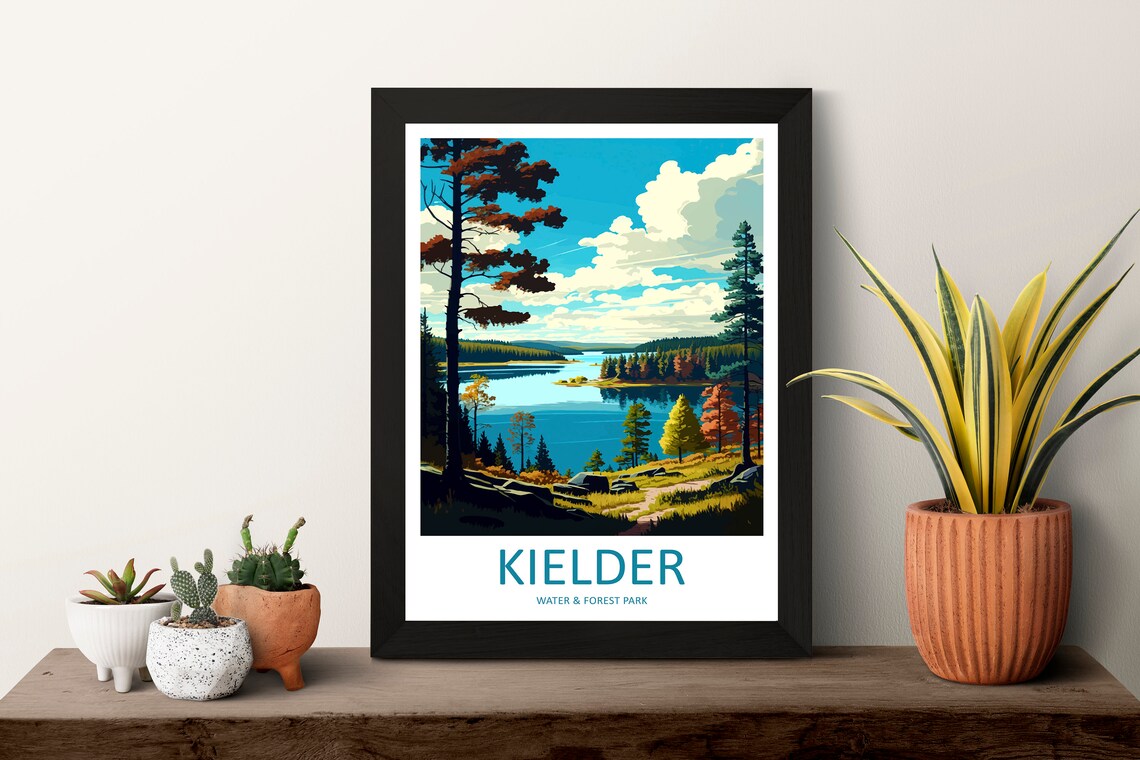 Kielder Water Forest Park Travel Poster, England - Image 3