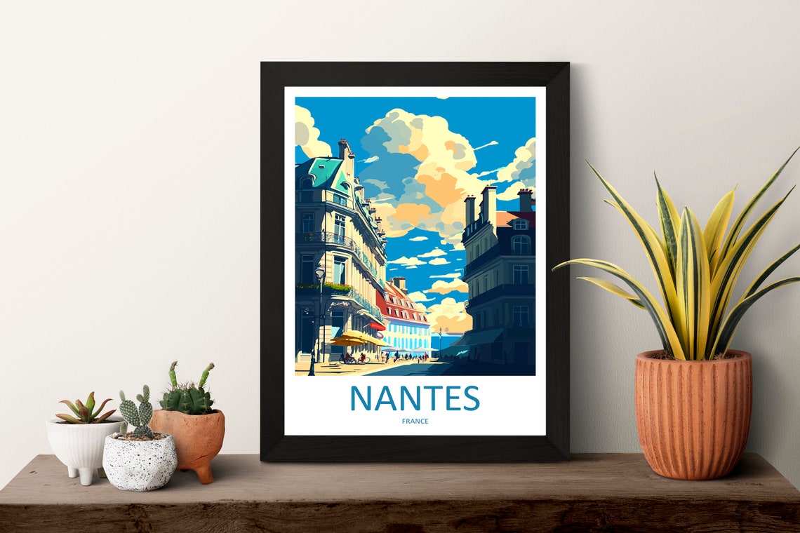 Nantes Travel Poster, Wall Art Print - Image 3