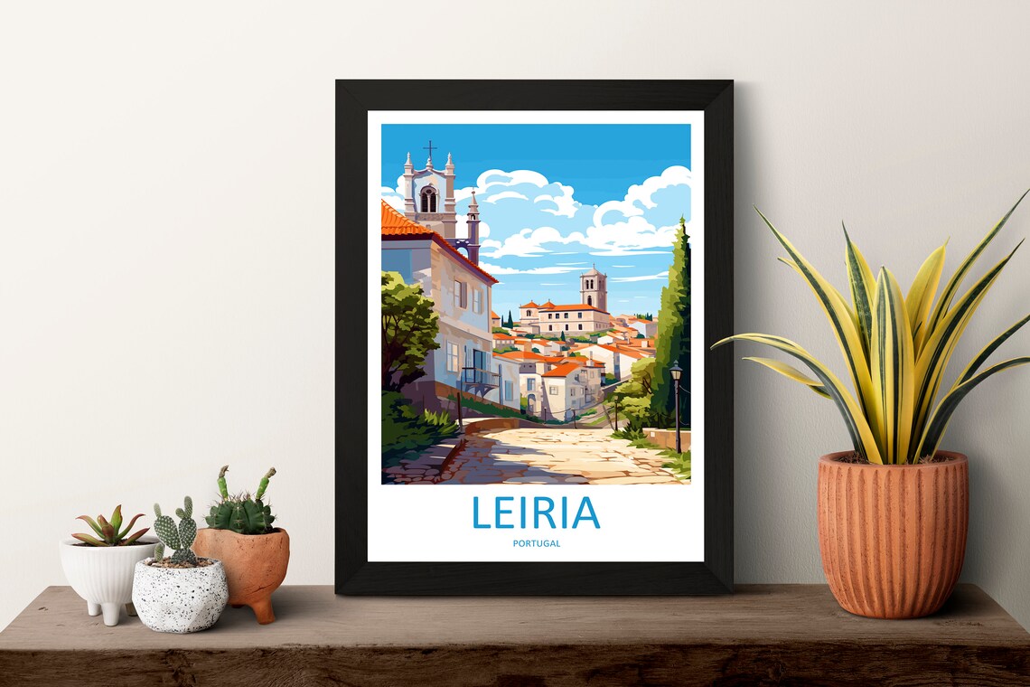 Leiria Travel Poster, Portugal Place Print - Image 3